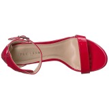 rød 13 cm Pleaser AMUSE-10 dame sandaler med hæl