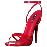r�d 15 cm DOMINA-108 sko med h�ye h�ler for menn