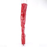 r�d 18 cm ADORE-3011HWR hologram overknee st�vler �pen t�