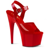 rød 18 cm ADORE-708N platform høyhælte sko