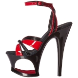 rød 18 cm Pleaser MOON-728 platform high heels sko