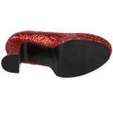 r�d glitter 11 cm MARYJANE-50G plat� pumps mary jane