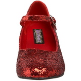 r�d glitter 5 cm SCHOOLGIRL-50G pumps mary jane