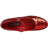 r�d glitter 5 cm SCHOOLGIRL-50G pumps mary jane