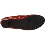 r�d glitter 5 cm SCHOOLGIRL-50G pumps mary jane