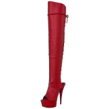 r�d kunstl�r 15 cm DELIGHT-3019 L�rh�ye st�vletter plat�