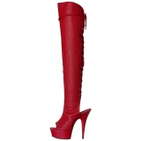 r�d kunstl�r 15 cm DELIGHT-3019 L�rh�ye st�vletter plat�