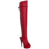 r�d kunstl�r 15 cm DELIGHT-3019 L�rh�ye st�vletter plat�