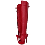 r�d kunstl�r 15 cm DELIGHT-3019 L�rh�ye st�vletter plat�