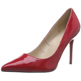 r�d lakk 10 cm CLASSIQUE-20 h�ye pumps damesko til menn
