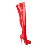 r�d lakk 13,5 cm INDULGE-3000 l�rh�ye st�vler til menn