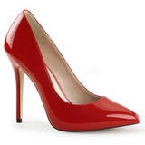 r�d lakk 13 cm AMUSE-20 h�ye pumps damesko til menn