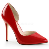 r�d lakk 13 cm AMUSE-22 h�ye pumps damesko til menn