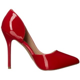 r�d lakk 13 cm AMUSE-22 klassiske pumps sko til dame