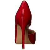 r�d lakk 13 cm AMUSE-22 klassiske pumps sko til dame