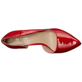 r�d lakk 13 cm AMUSE-22 klassiske pumps sko til dame