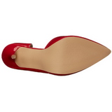 r�d lakk 13 cm AMUSE-22 klassiske pumps sko til dame