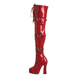 r�d lakk 13 cm ELECTRA-3028 l�rh�ye st�vler