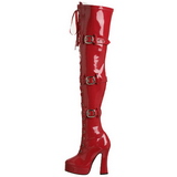 r�d lakk 13 cm ELECTRA-3028 l�rh�ye st�vler til menn