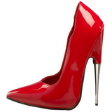 r�d lakk 15 cm SCREAM-01 dame pumps sko stiletth�ler
