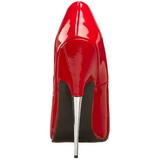 r�d lakk 15 cm SCREAM-01 dame pumps sko stiletth�ler