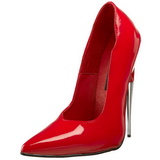 r�d lakk 15 cm SCREAM-01 dame pumps sko stiletth�ler