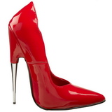 rød lakk 15 cm SCREAM-01 fetish høye pumps sko