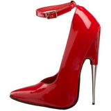 r�d lakk 15 cm SCREAM-12 dame pumps sko stiletth�ler