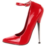r�d lakk 16 cm DAGGER-12 fetish h�ye pumps sko