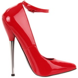 r�d lakk 16 cm DAGGER-12 fetish h�ye pumps sko