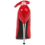 r�d lakk 16 cm DAGGER-12 fetish h�ye pumps sko