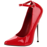 r�d lakk 16 cm DAGGER-12 fetish h�ye pumps sko
