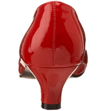 r�d lakk 5 cm FAB-420W dame pumps med lave h�l