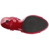 r�d lakk 8 cm BELLE-309 dame sandaletter lavere h�l
