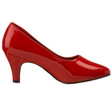 r�d lakk 8 cm DIVINE-420W dame pumps med lave h�l