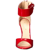 rød lakkert 13 cm SEXY-19 høye fest sandaler med hæl