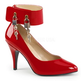 rød lakklær 10 cm DREAM-432 store størrelser pumps sko
