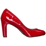 rød lakklær 10 cm QUEEN-04 store størrelser pumps sko