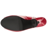 rød lakklær 11,5 cm PINUP-10 store størrelser sandaler dame