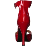 rød lakklær 12,5 cm EVE-02 store størrelser sandaler dame