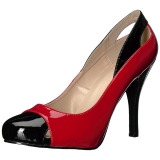 rød lakklær 12,5 cm EVE-07 store størrelser pumps sko