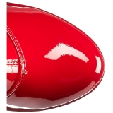 rød lakklær 18 cm ADORE-3063 lårhøye støvletter med høy hæl
