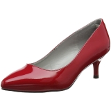rød lakklær 6,5 cm KITTEN-01 store størrelser pumps sko