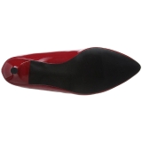 rød lakklær 6,5 cm KITTEN-01 store størrelser pumps sko