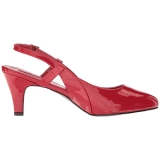 rød lakklær 7,5 cm DIVINE-418 store størrelser pumps sko