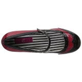 r�d lakkl�r 7,5 cm JENNA-06 store st�rrelser pumps sko