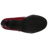 r�d lakkl�r 7,5 cm JENNA-06 store st�rrelser pumps sko