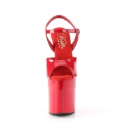 r�de plat�sandaler 20 cm NAUGHTY-809 h�yh�lte sandaler