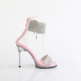 rosa 11,5 cm CHIC-47 ankel stropper stilett sandaler med metallh�l