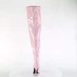 rosa 13 cm stretch l�rh�ye st�vler til brede l�gge til menn